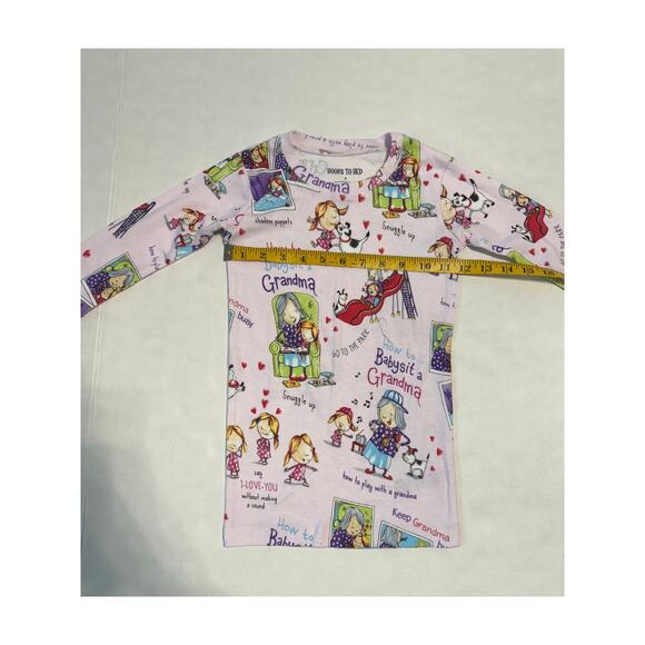 Book to Bed Girl 8 PJ Set How to Babysit Grandma Print Soft Comfy Soft Sleepwear - Picture 5 of 10